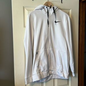 Nike white zip up